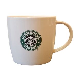 Starbucks 12 oz Coffee Mug - 2008 Classic Green Logo New Bone China